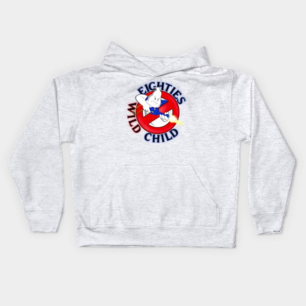 No Ghosts Kids Hoodie by Eighties Wild Child